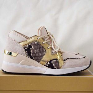 Michael Kors Liv Lace-Up Wedge Sneakers